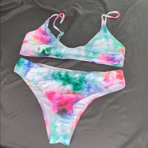 Tie dye bikini JUST THE TOP